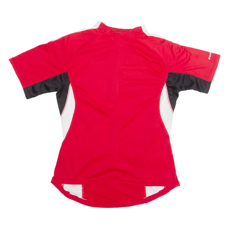 Stoke Cycling Mens Jersey Red 1/2 Zip S 1