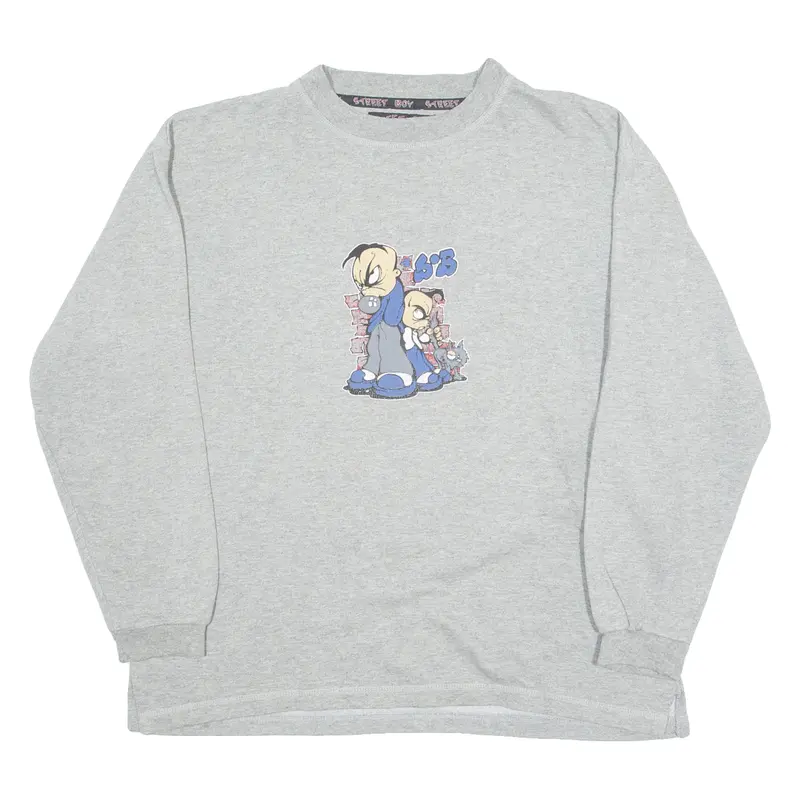 Street Boy Club Mens Sweatshirt Grey Crew Neck M 1