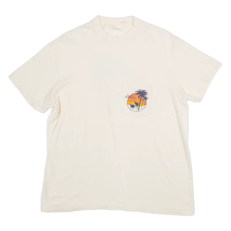 Subeh's Mens T-Shirt Cream M 1