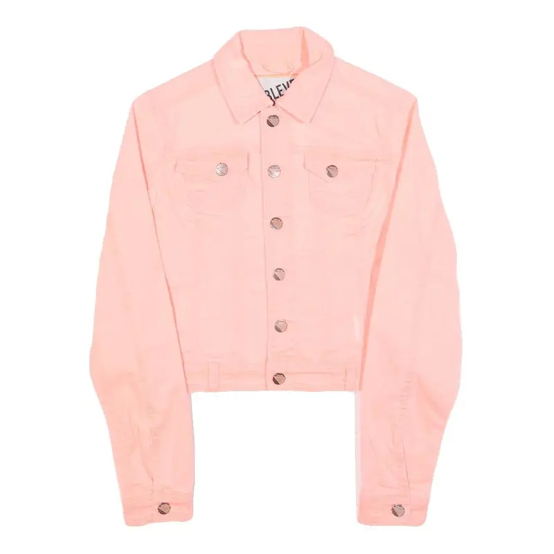 Sublevel Womens Pink Cotton Blend Button Jacket Xs Casual Seasonal Style 1