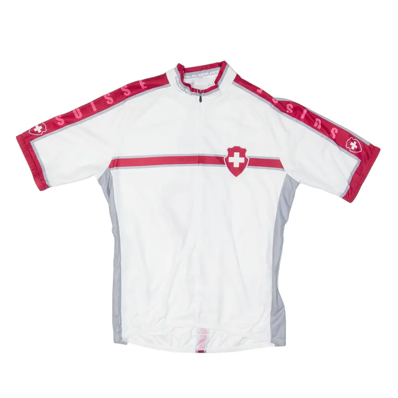 Sugo Cycling Mens Jersey White 1/2 Zip S 1