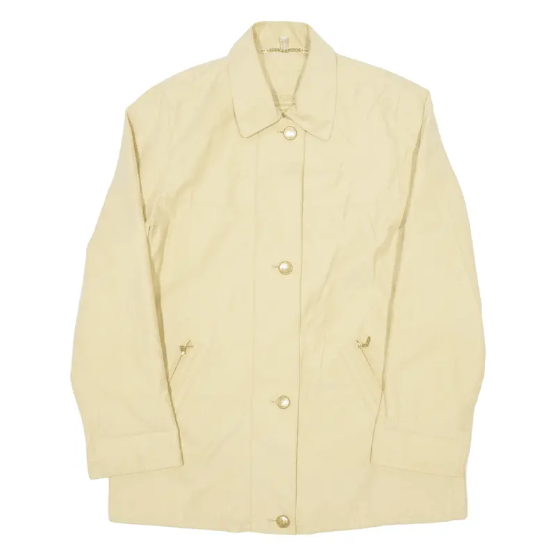 Summer-Trend Womens Overcoat Jacket Beige Uk 12 1