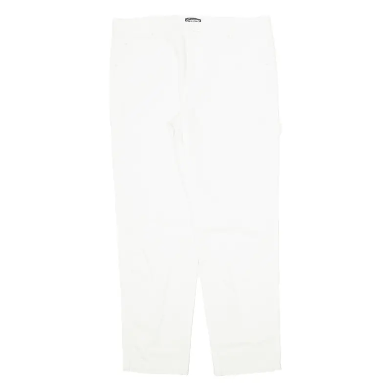 Super Crew Carpenter Workwear Mens Trousers Cream Regular Tapered W36 L31 1