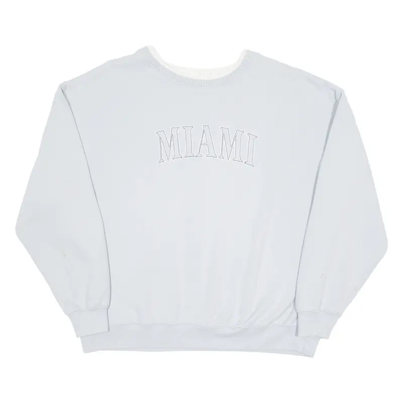 Supre Miami Womens Sweatshirt Blue Crew Neck Usa Xl 1