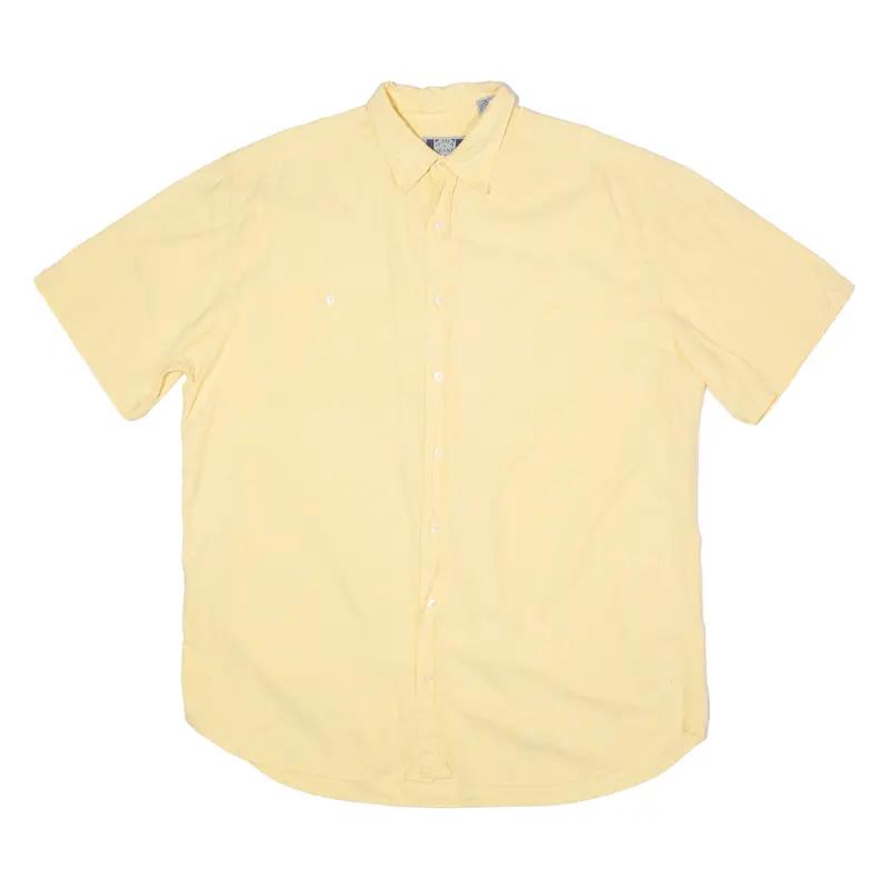 Sutter And Grant Tall Mens Plain Shirt Yellow 90S Xl 1