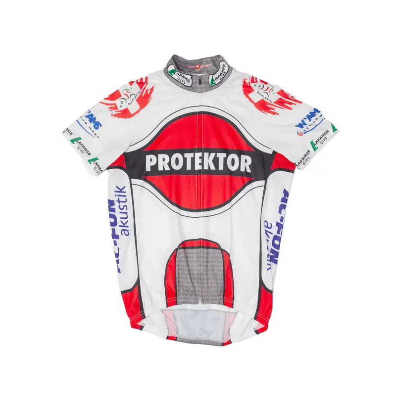 Swiss Quality Cycling Full Zip Mens Jersey White L 1
