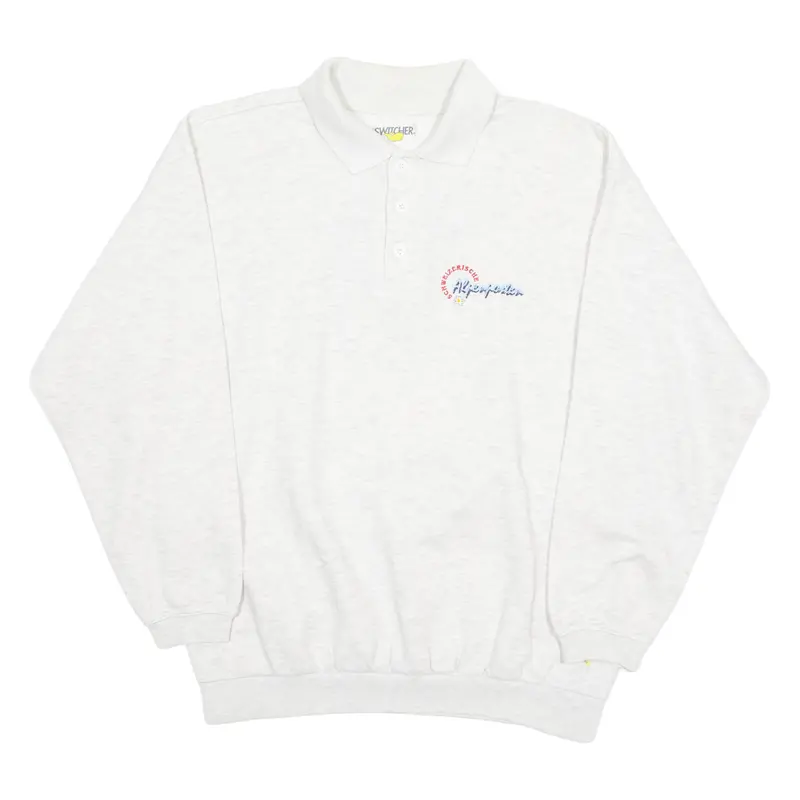 Switcher Switzerland Womens Sweatshirt Grey Collared 90S L 1
