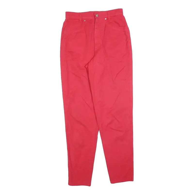 Taifun Womens Red Regular Fit Straight Leg Trousers W28 L32 Comfort Classic 1