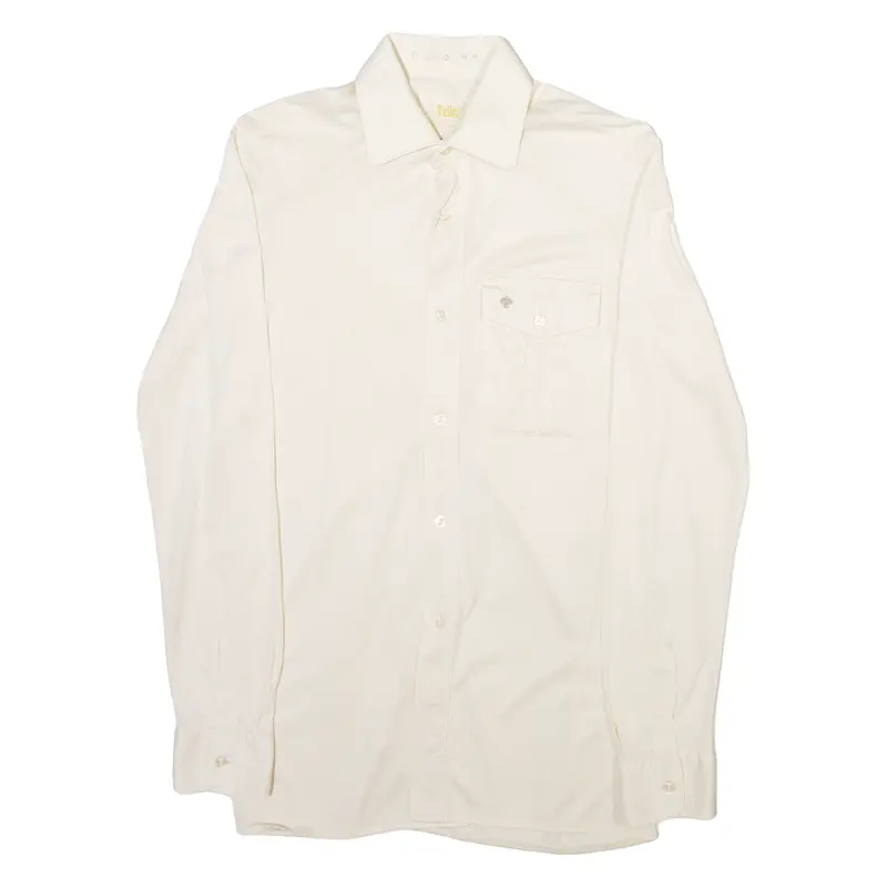 Tailor Mens Plain Shirt White Long Sleeve S 1