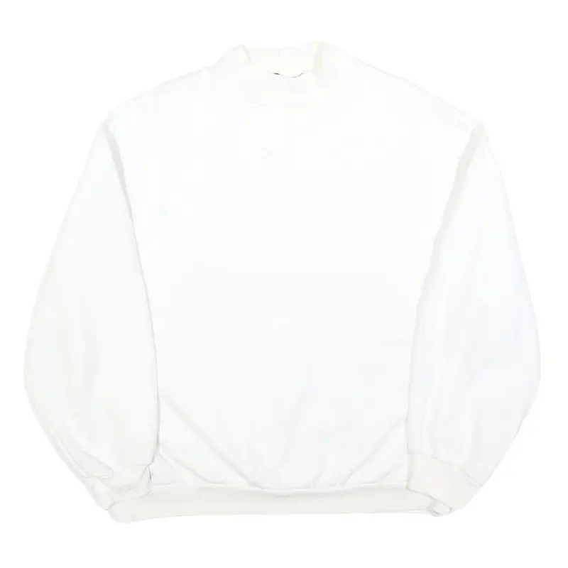Tally Weijl Womens White Crew Neck Sweatshirt S Casual Cotton Blend Pullover 1