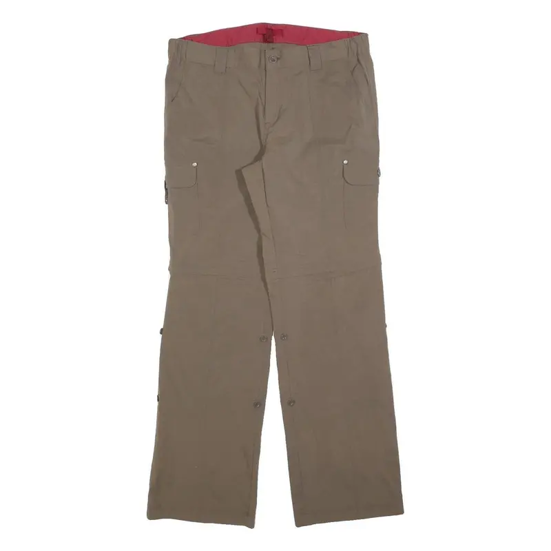 Tcm Womens Regular Fit Beige Cargo Trousers W34 L32 Outdoor Casual Polyester 1