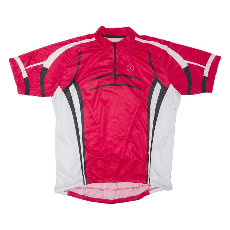 Techtex Cycling Shirt Mens Jersey Red 1/4 Zip L 1