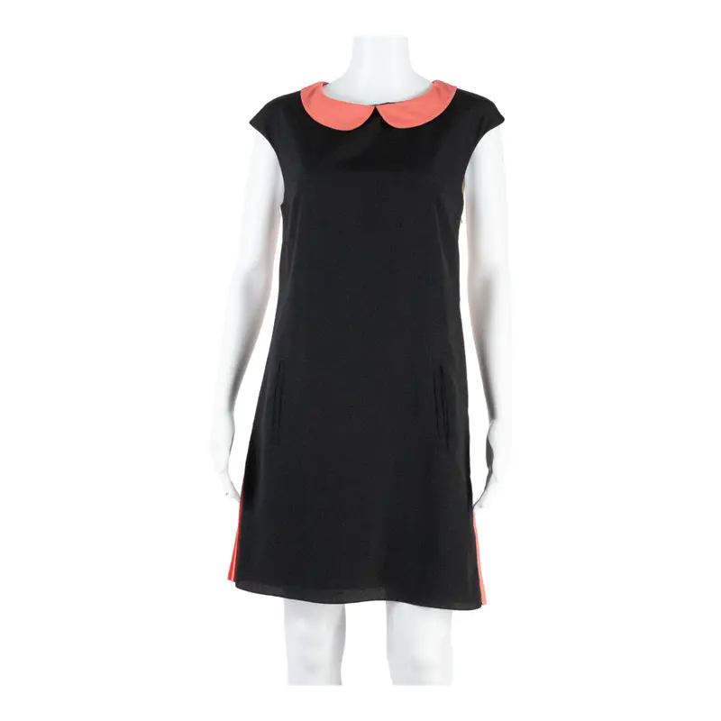 Ted Baker Womens Shift Dress Black Sleeveless Knee Length M 1