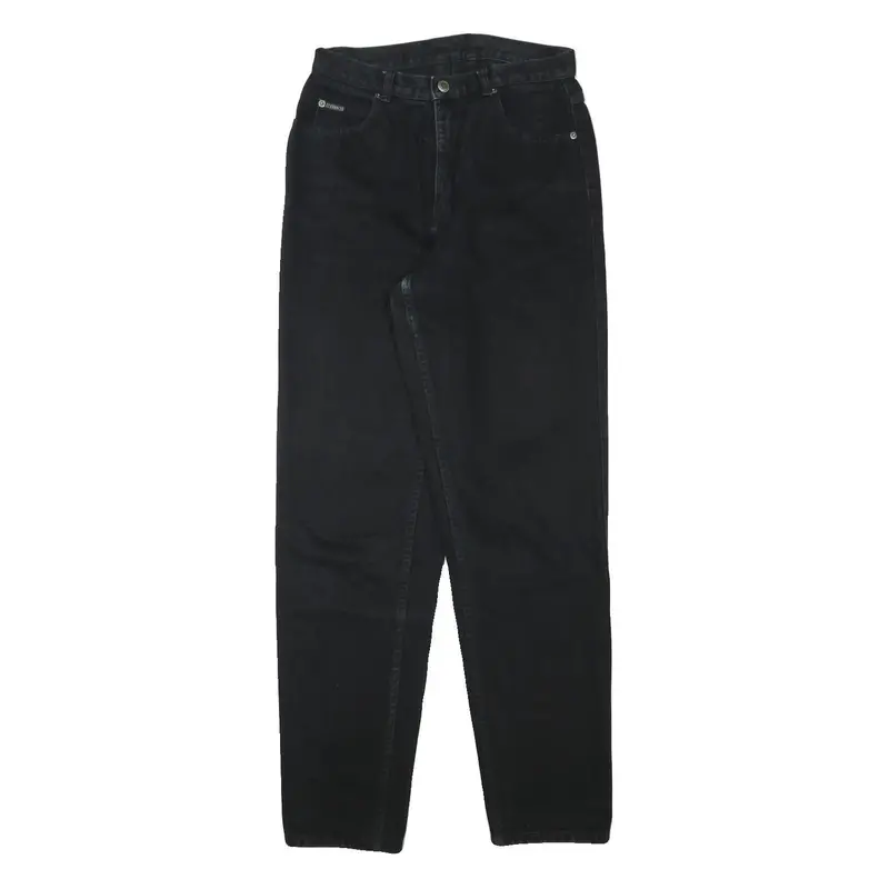 Teddys Womens Black Relaxed Straight Denim Medium W27 L31 Comfortable Fit Jeans 1