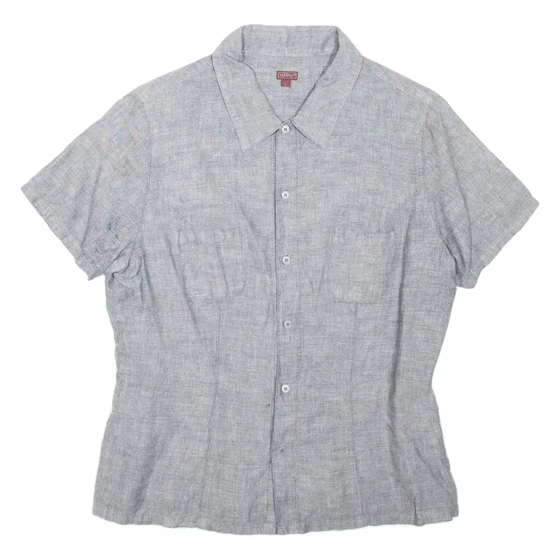 Teddy's Womens Plain Shirt Grey L 1