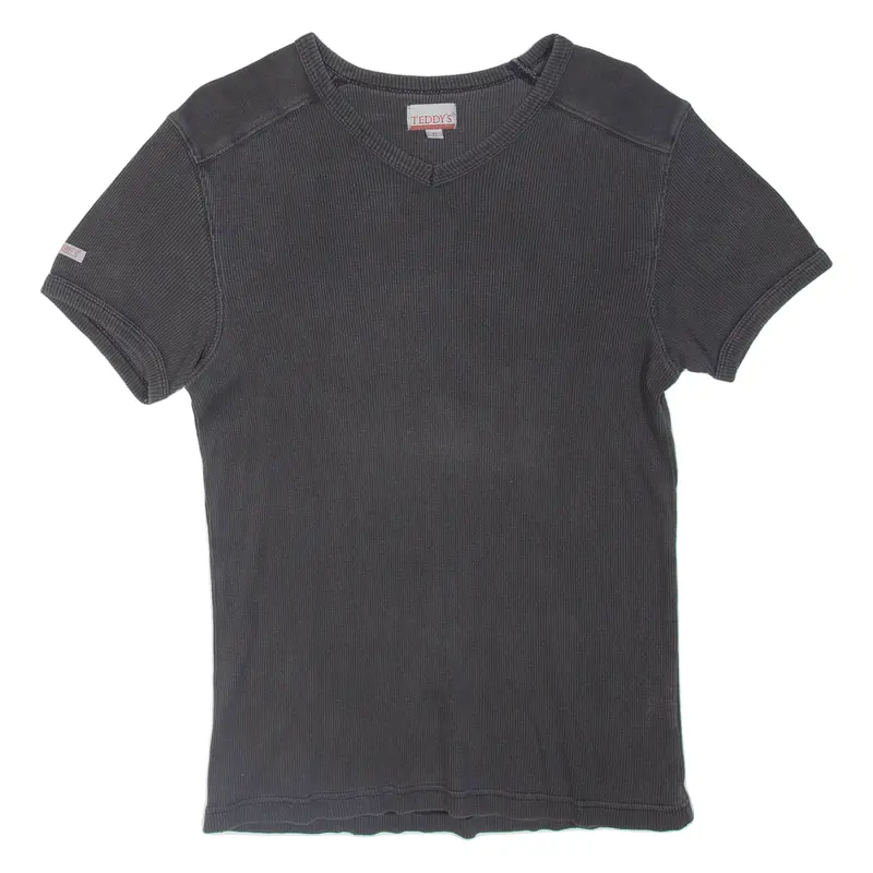 Teddy's Womens T-Shirt Grey V-Neck M 1