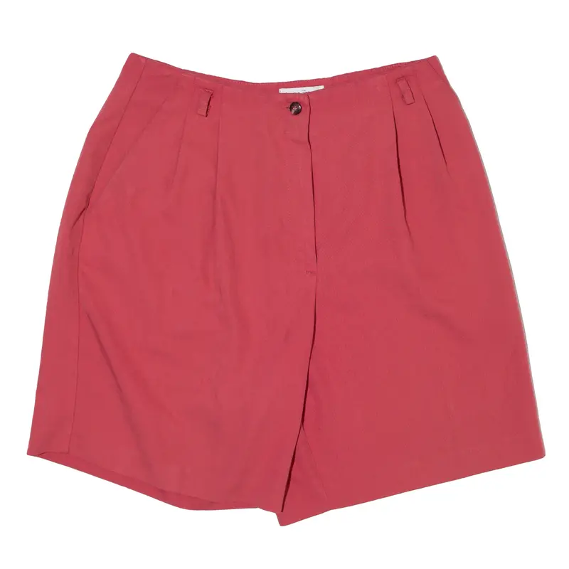 Tehama Womens Casual Shorts Pink Relaxed Uk 12 W32 1
