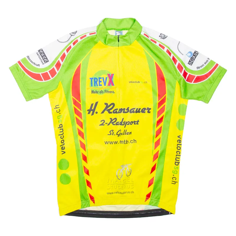 Texi 3/4 Zip Cycling Shirt Mens Jersey Yellow S 1