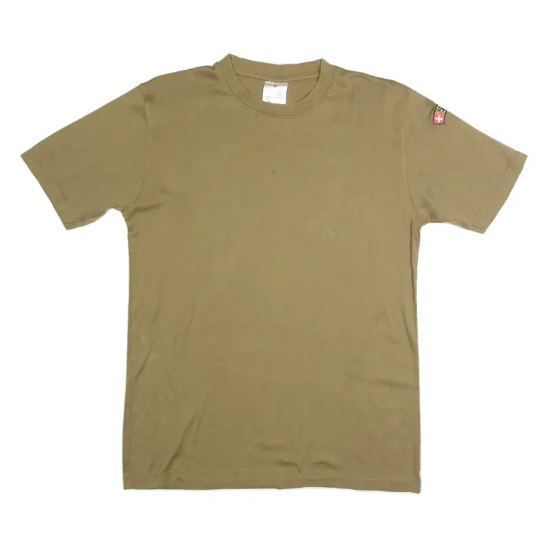 Textiles Vertrauen Suisse Military Mens T-Shirt Green M 1