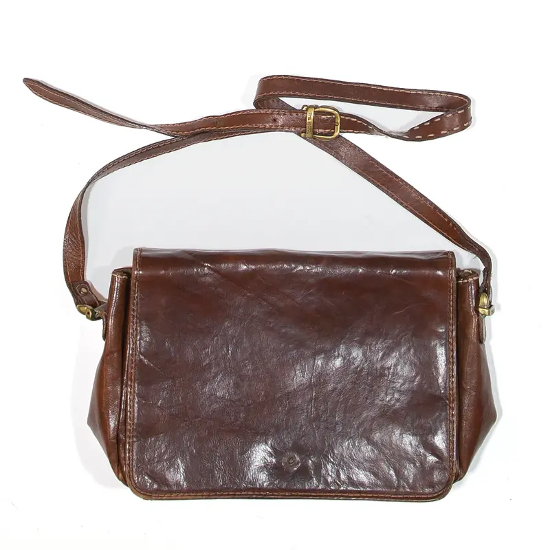 The Bridge Saddle Bag Brown Leather Womens 1