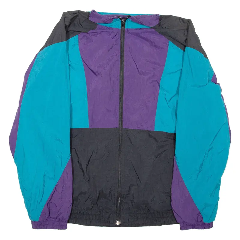 The Great Plains Mens Shell Jacket Blue Nylon Colourblock S 1