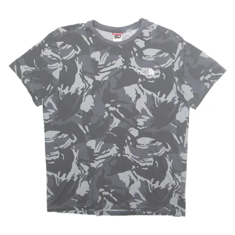 The North Face Camo Mens T-Shirt Grey S 1