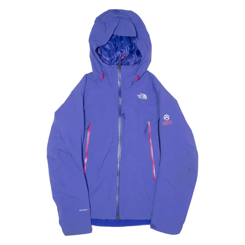 The North Face Faux Fur Lined Womens Jacket Purple Hooded S 1