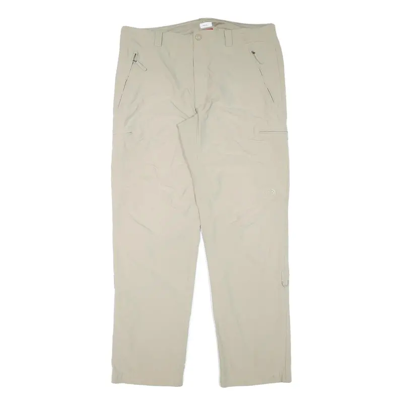 The North Face Mens Beige Polyester Blend Regular Fit Straight Leg Trousers W36 1