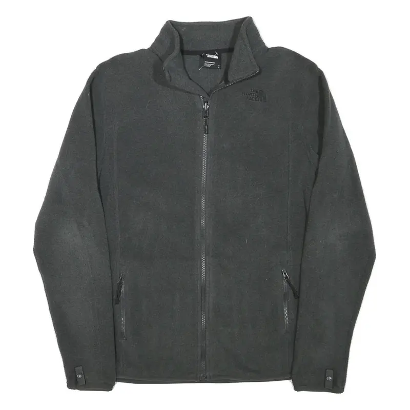 The North Face Mens Black Jacket S Polyester Blend Fleece Zip Collar Casual 1