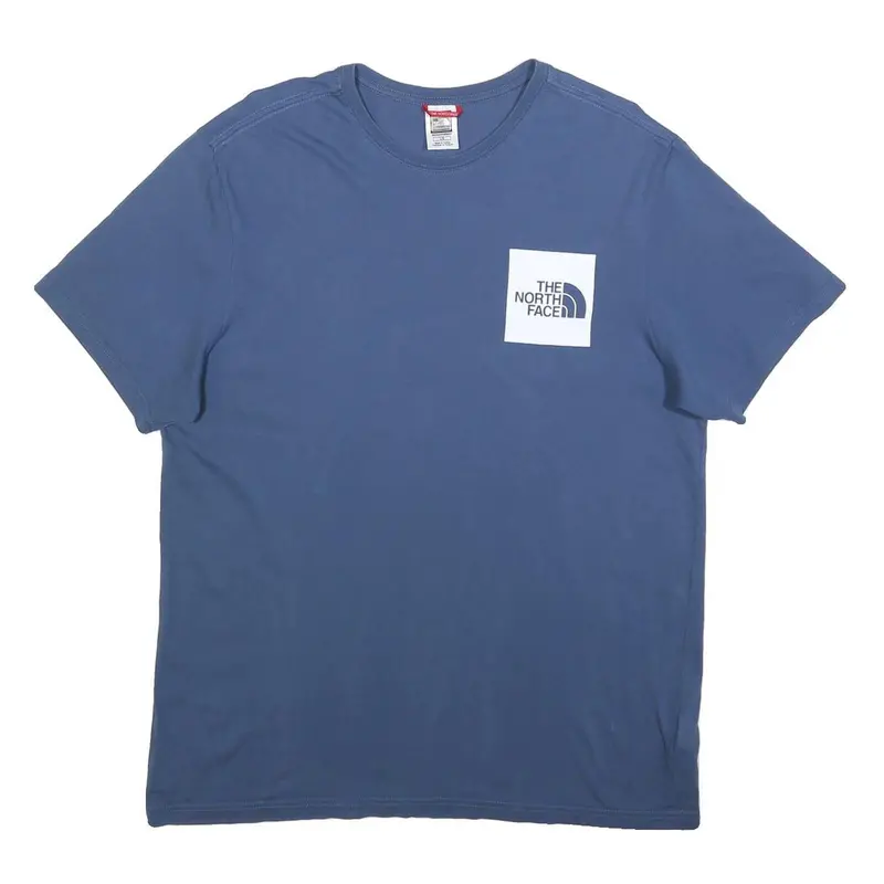 The North Face Mens Blue Graphic T-Shirt L Short Sleeve Crew Neck Casual 1