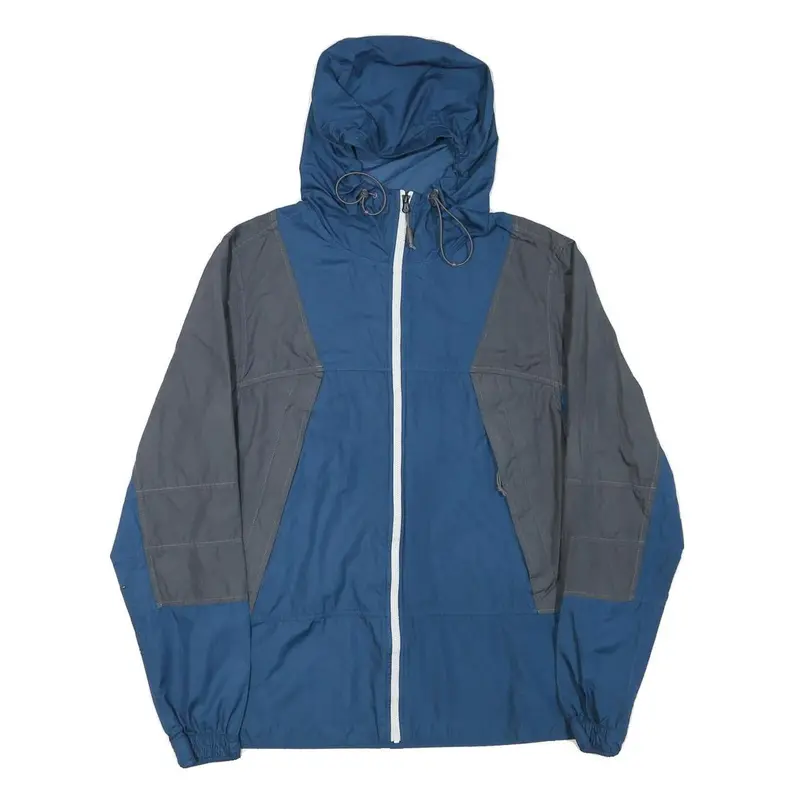The North Face Mens Blue & Grey Lightweight Hooded Zip Jacket S Polyester Blend 1