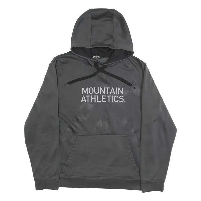 The North Face Mens Grey Pullover Hoodie L Mountain Athletics Logo Sweatshirt 1