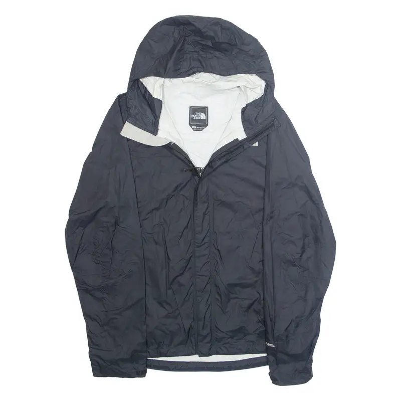 The North Face Mens Rain Jacket Black Hooded S 1