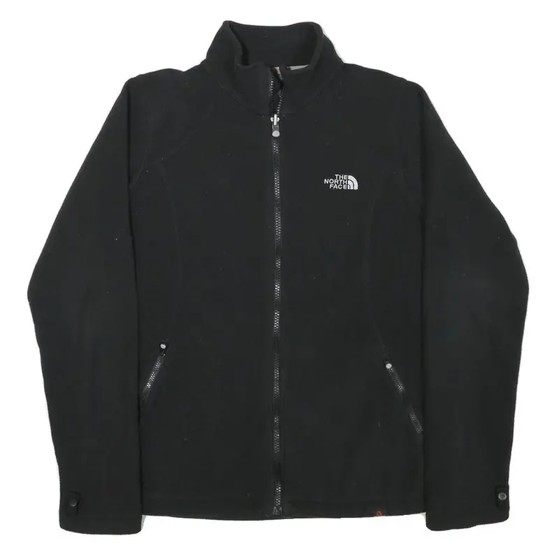 The North Face Womens Black Jacket M Polyester Blend Plain Zip Outdoor Casual 1