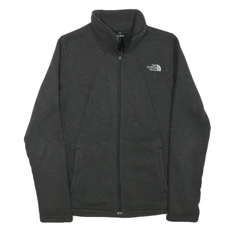 The North Face Womens Black Jacket M Polyester Blend Zip Outdoor Casual Warm 1