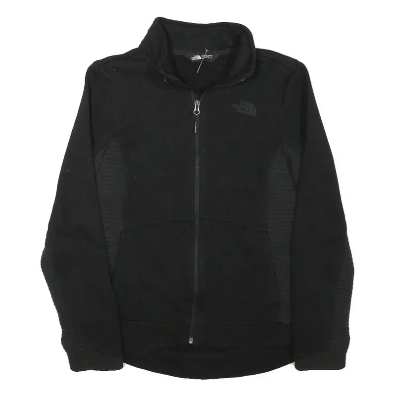 The North Face Womens Black Jacket S Polyester Blend Zip Outdoor Casual 1
