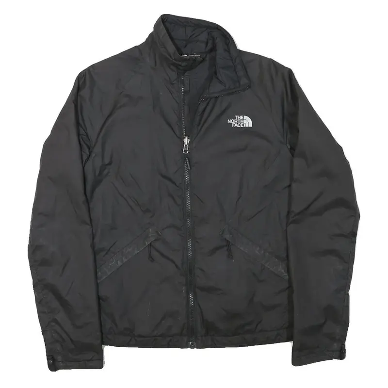 The North Face Womens Black Outdoor Jacket Xs Polyester Blend Zip Plain 1