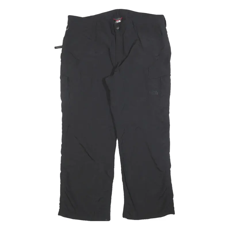 The North Face Womens Black Relaxed Straight Trousers W38 L28 Outdoor Casual Zip 1