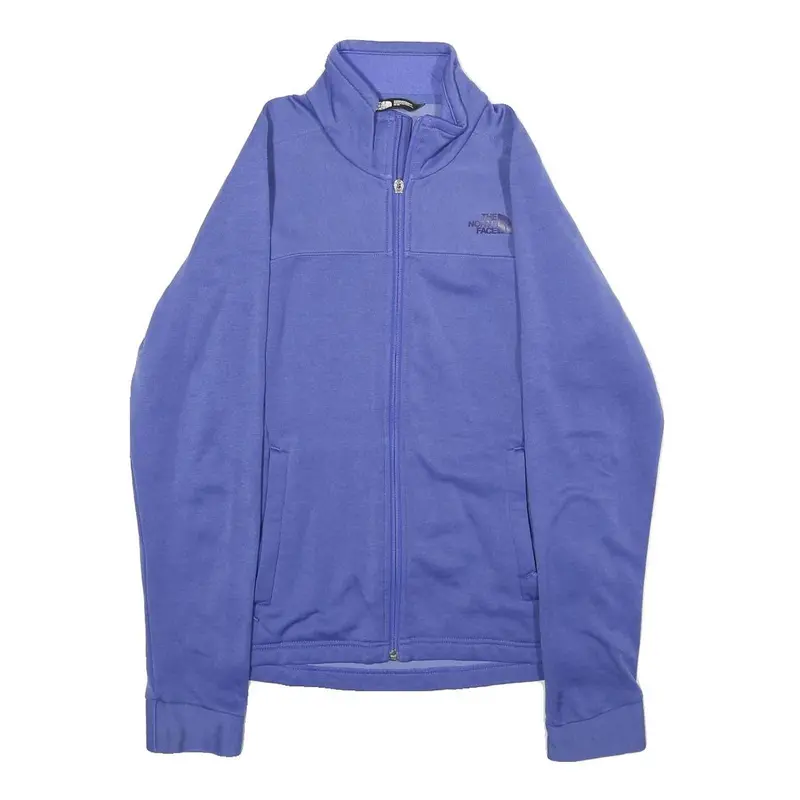 The North Face Womens Blue Jacket M Polyester Blend Zip Outdoor Casual 1