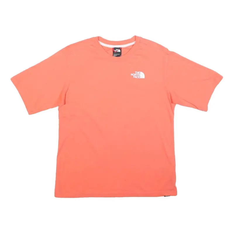 The North Face Womens Orange Graphic T-Shirt S Short Sleeve Crew Neck Explore 1