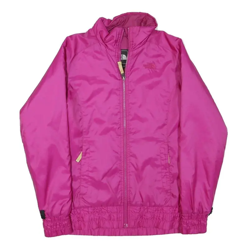 The North Face Womens Pink Jacket Xs Polyester Blend Plain Zip Outdoor 1