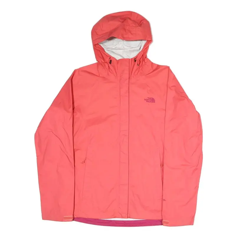 The North Face Womens Pink & Purple Outdoor Waterproof Jacket M Polyester Blend 1