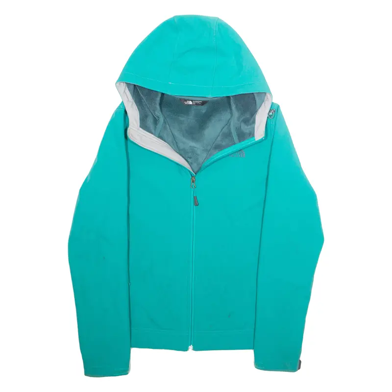 The North Face Womens Rain Jacket Blue Hooded M 1
