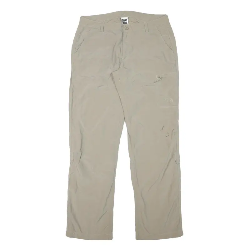 The North Face Womens Regular Beige Polyester Blend Zip Trousers W30 L30 Outdoor 1