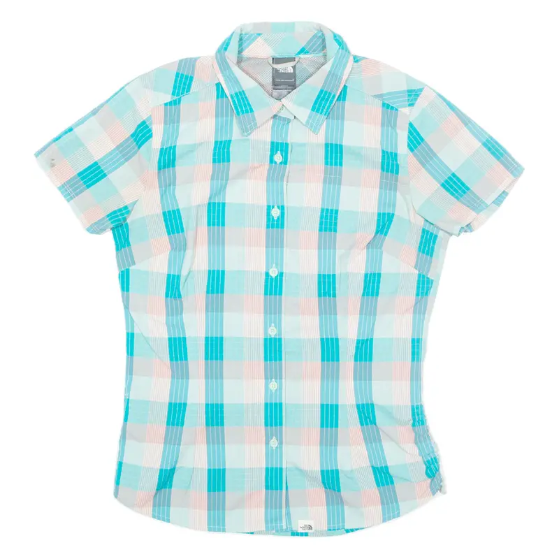 The North Face Womens Shirt Blue Check S 1