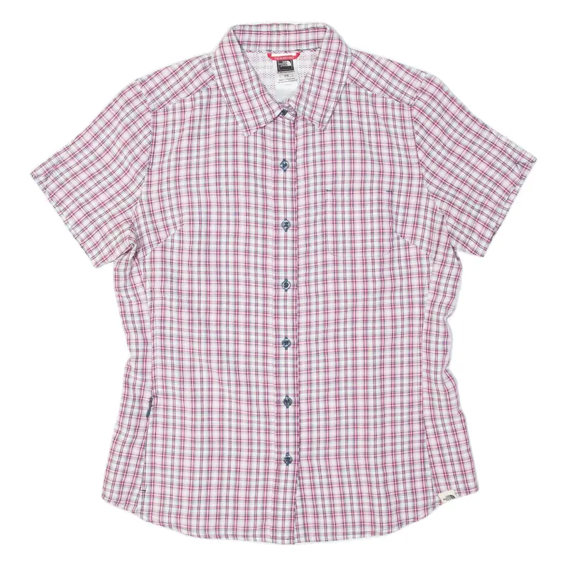 The North Face Womens Shirt Pink Check M 1