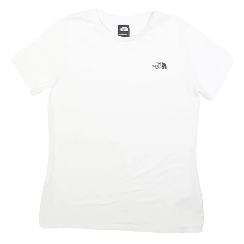 The North Face Womens White Classic T-Shirt M Short Sleeve Crew Neck Logo 1