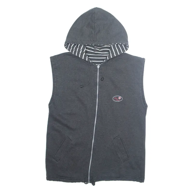 The Vert Womens Gilet Grey Hooded L 1