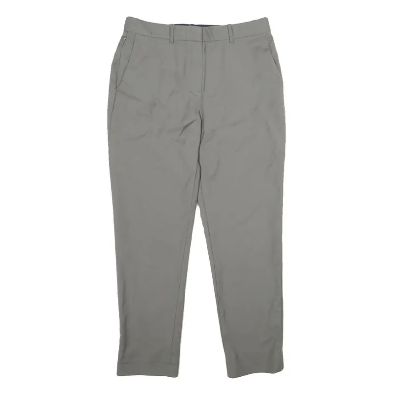 Theory Womens Wool Grey Regular Fit Straight Leg Trousers W30 L28 Smart Workwear 1