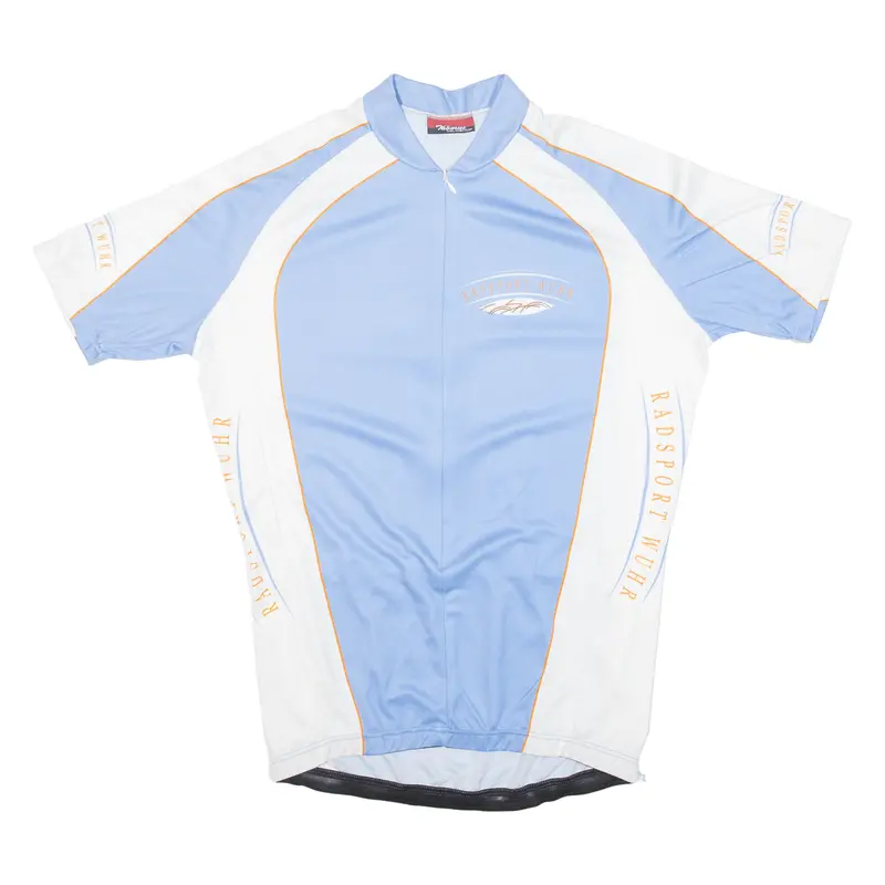 Thoemus Cycling Shirt 3/4-Zip Mens Jersey Blue L 1